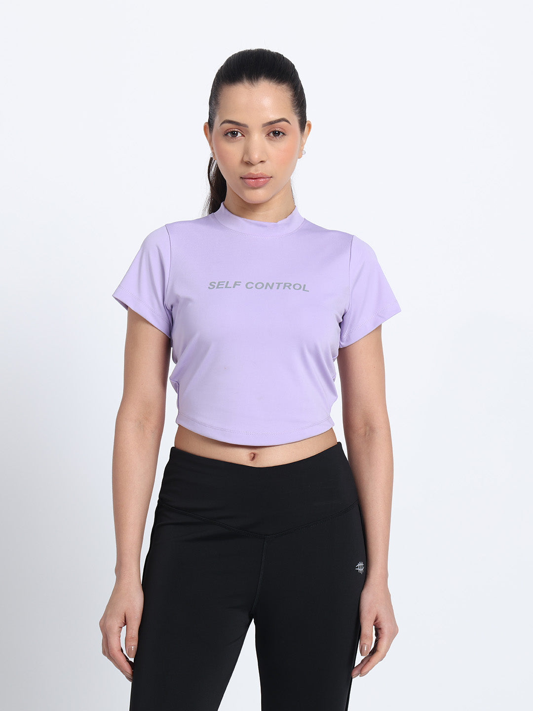 NYLON Workout High Impact T-Shirt – Purple