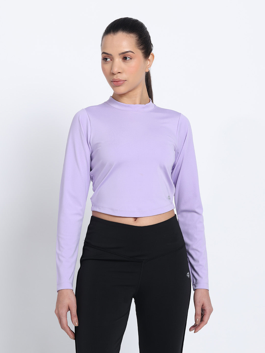 NYLON Workout Solid T-Shirts – Purple