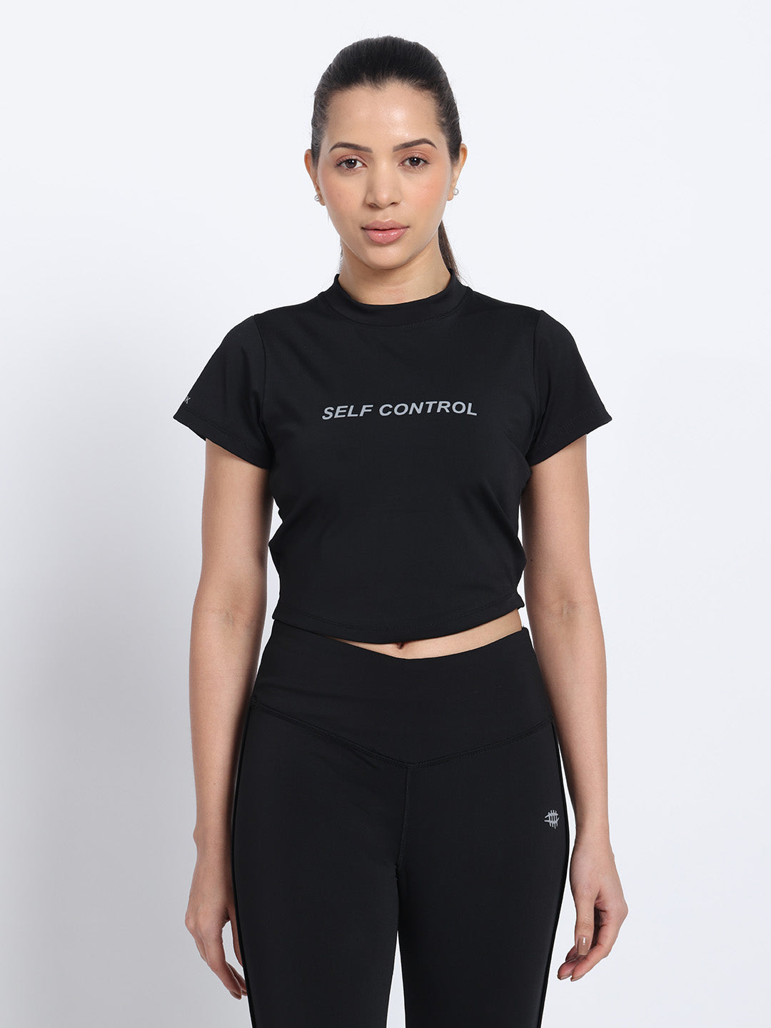 NYLON Workout High Impact T-Shirt – Black