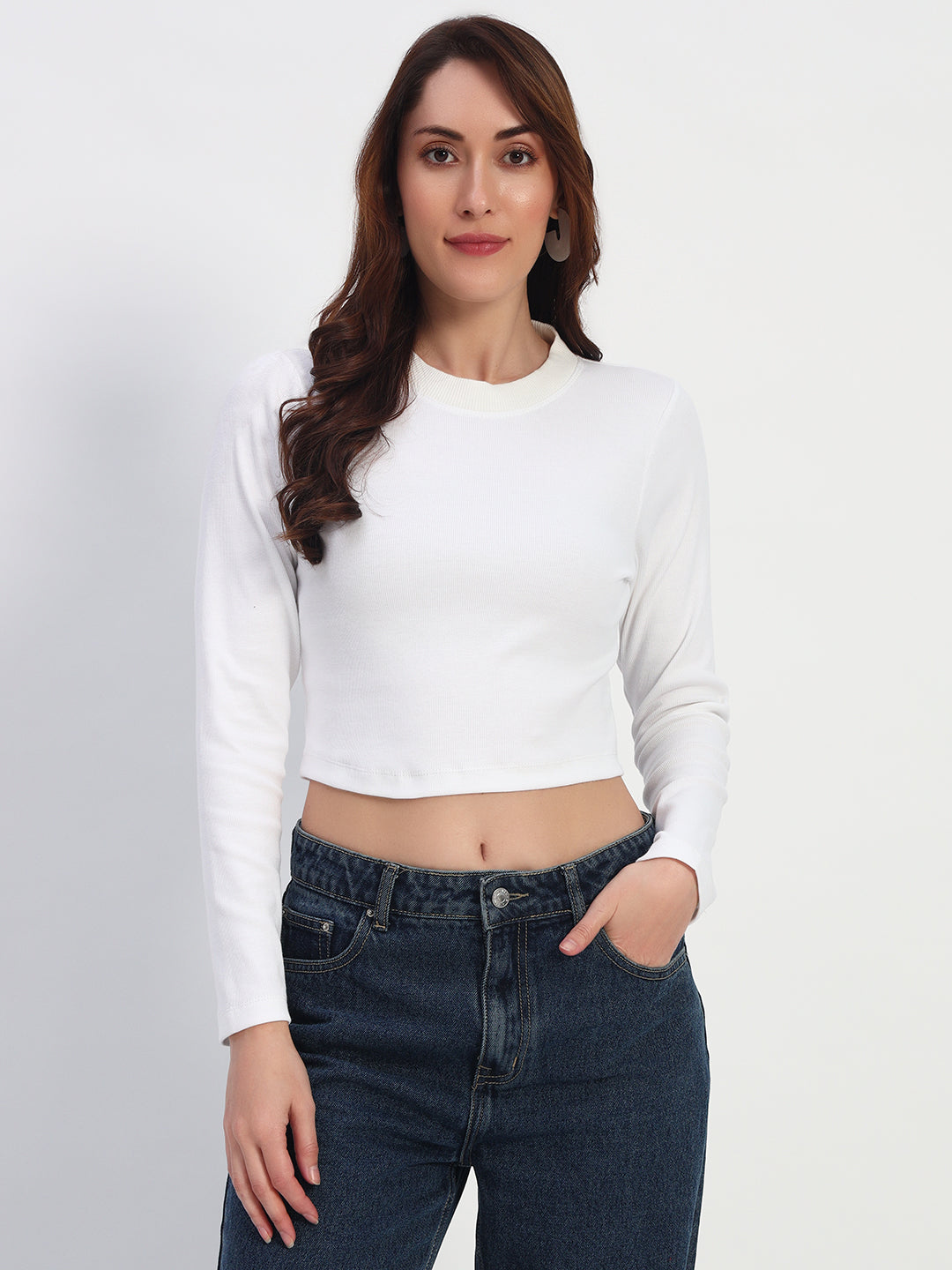 NYLON Workout Rib T-Shirt – White